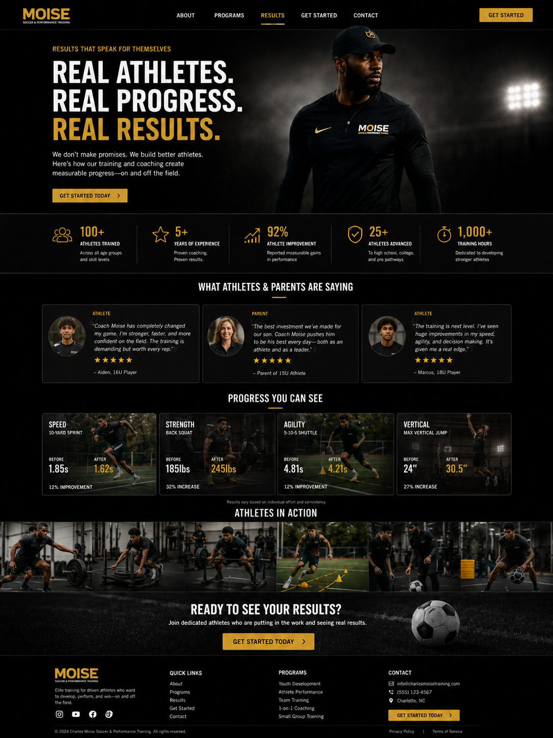 Results page