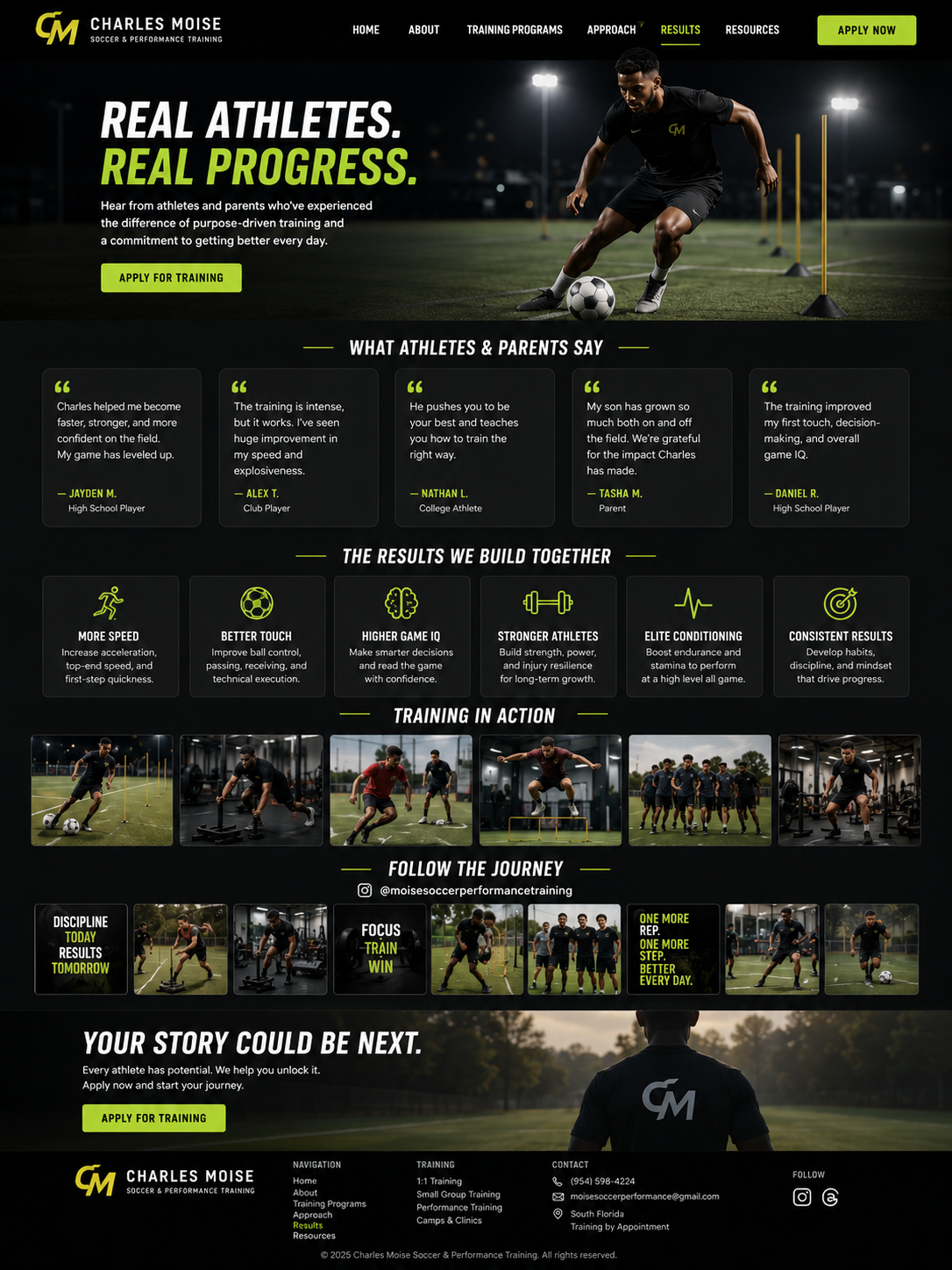 Results page